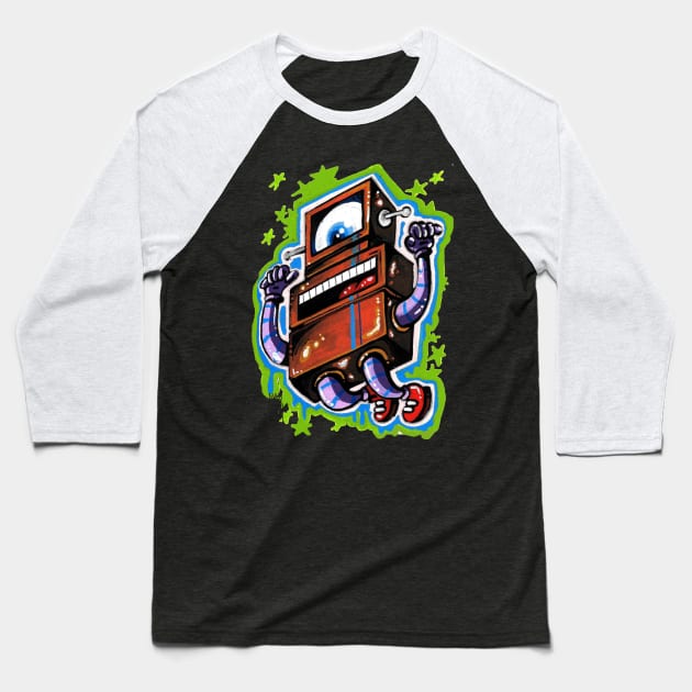 Jump Bot 2 Baseball T-Shirt by Shine